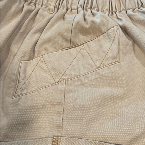 BDG Urban Outfitters Khaki Tan Canvas Paper Bag High Rise 2” Womens Shorts Large - Picture 4 of 12